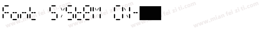 Font System CN字体转换